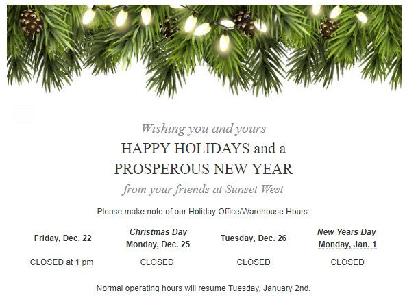 Happy Holidays and a Prosperous New Year!