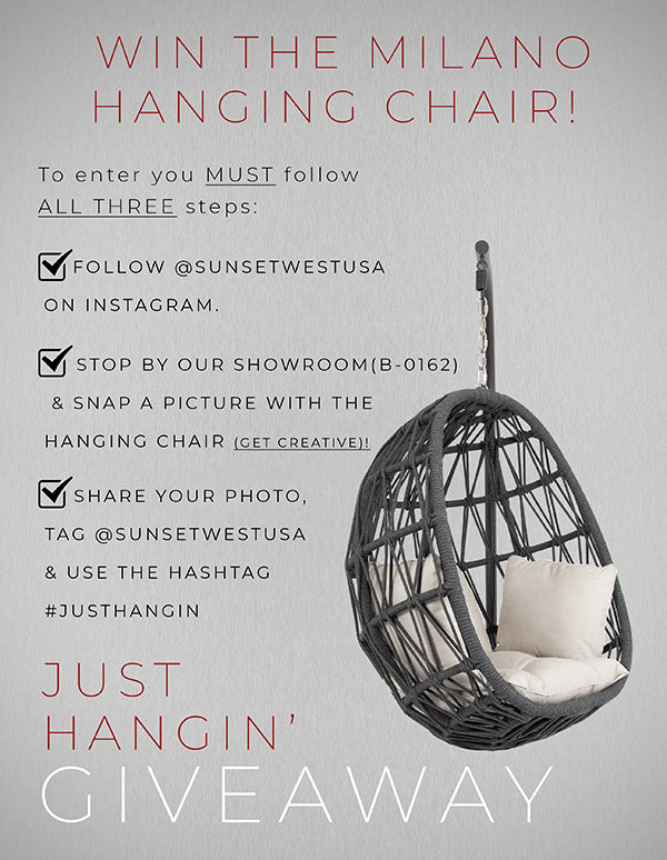 Win the Milano Hanging Chair!
