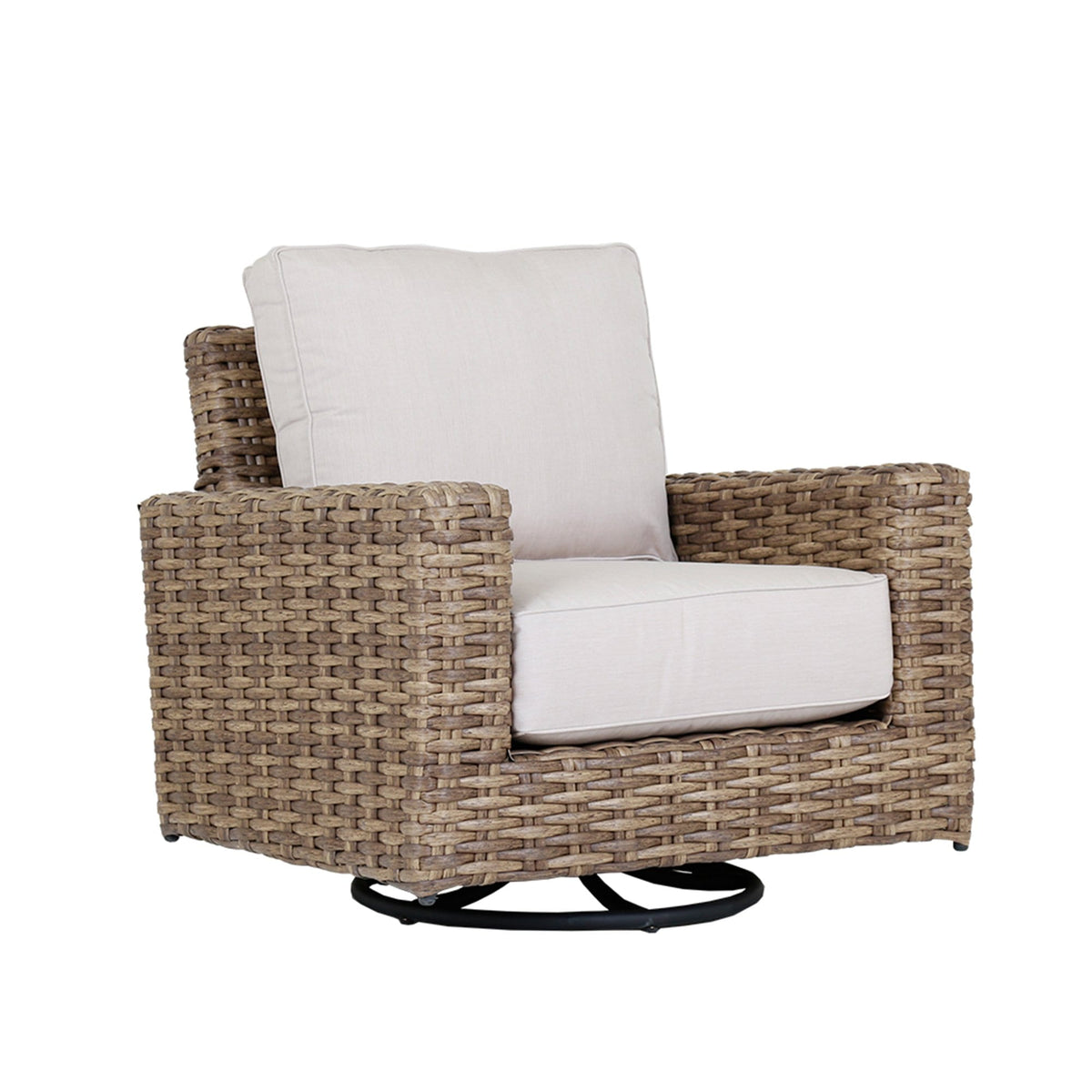 St lucia discount swivel wicker chair